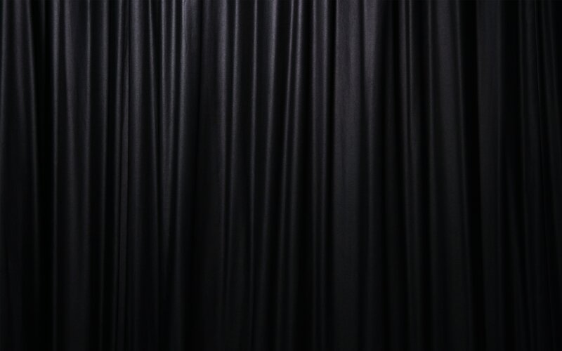 Black Curtain Fabric — Dark