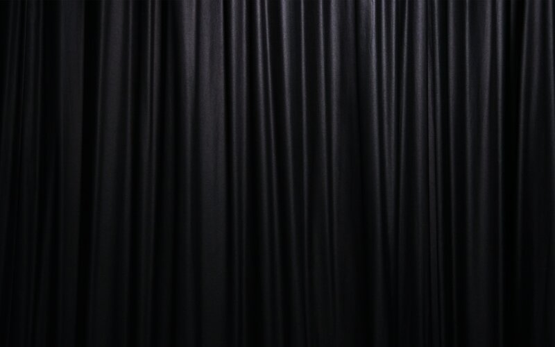 Black Curtain Fabric — Neutral