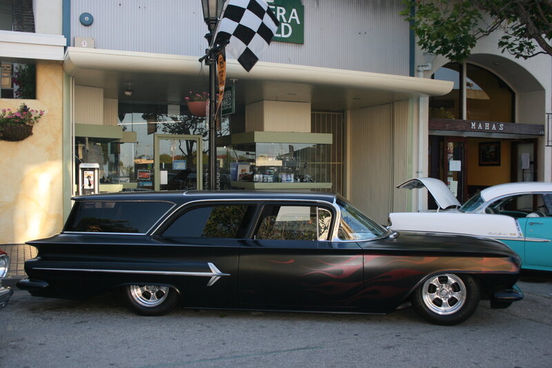 Black Custom Car — Calm, Afternoon, Photograph, Classic Cars