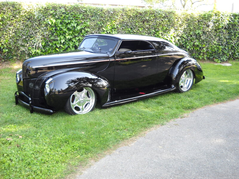 Black Custom Car — Calm, Afternoon, Photograph