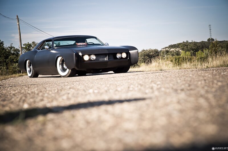 Black Custom Car — Dramatic, Afternoon