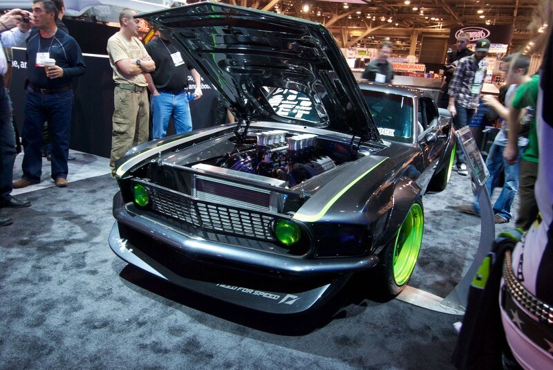 Black Custom Car — Showroom