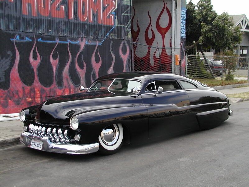 Black Custom Car — Urban, Afternoon, Photograph