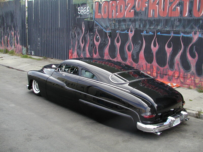 Black Custom Car — Urban, Afternoon