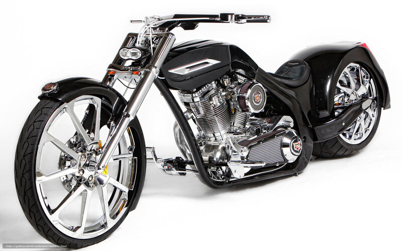 black custom chopper motorcycle