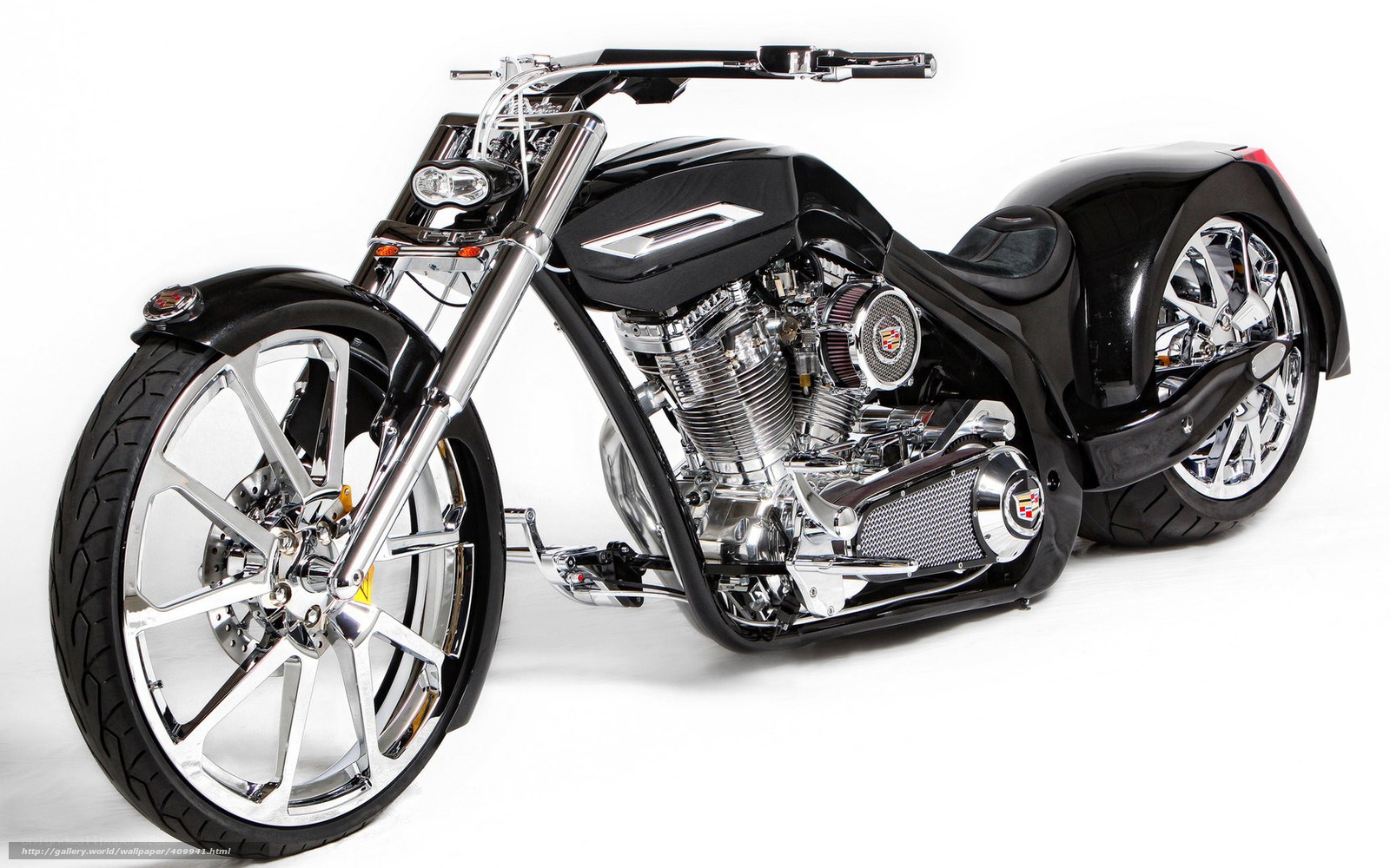 black custom chopper motorcycle