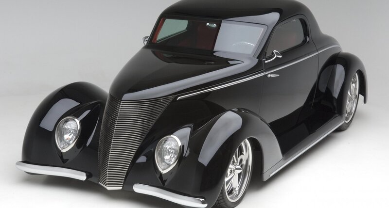 Black Custom Coupe Car — Neutral