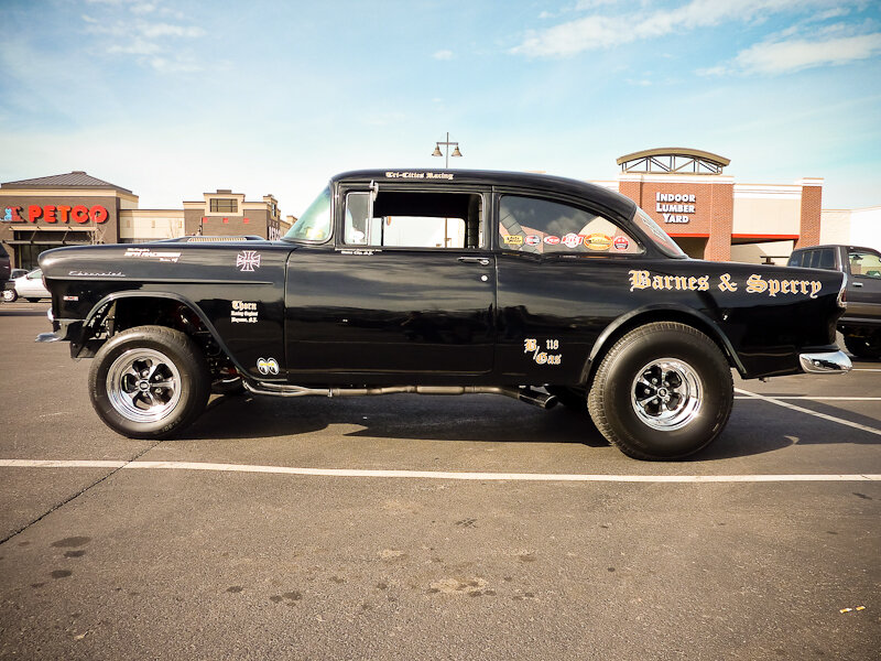 Black Custom Hot Rod — Calm, Afternoon