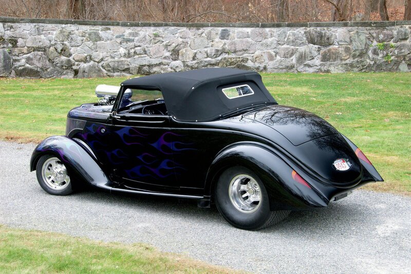 Black Custom Hot Rod — Calm, Autumn