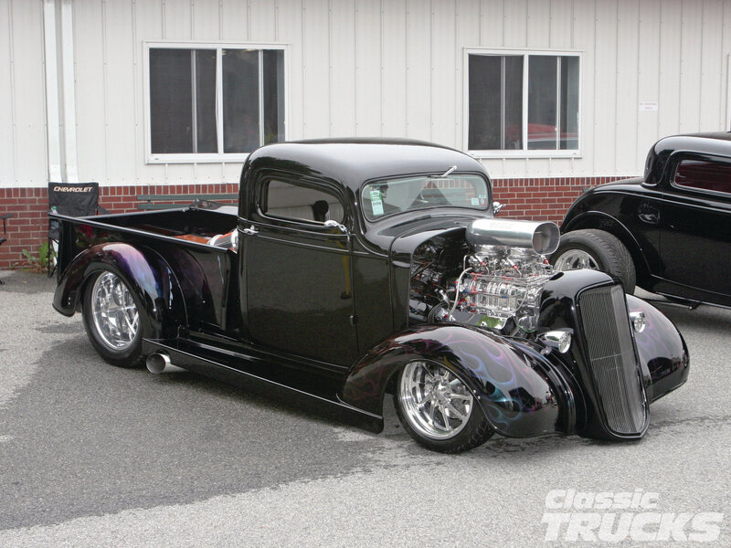 Black Custom Hot Rod Truck