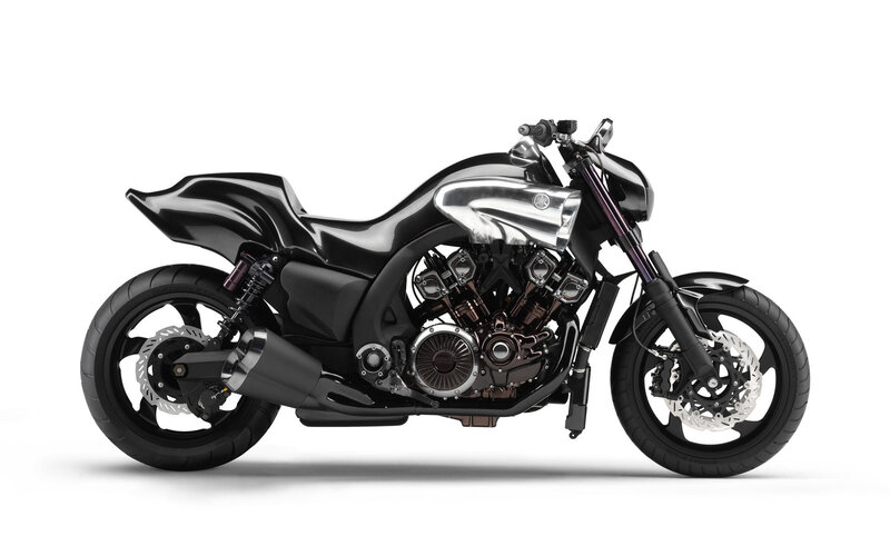 black custom motorcycle