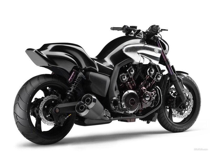 black custom motorcycle
