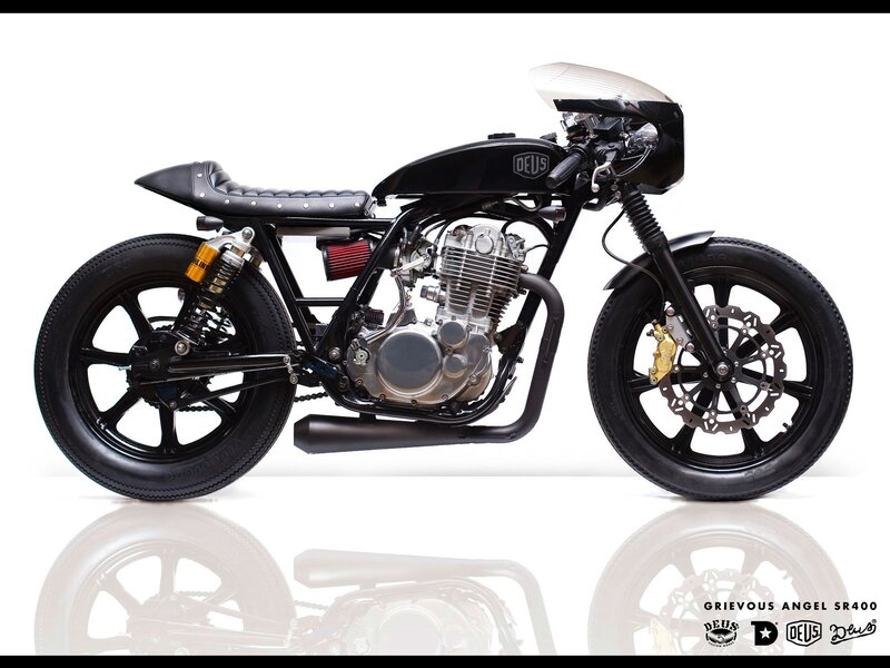 Black custom motorcycle