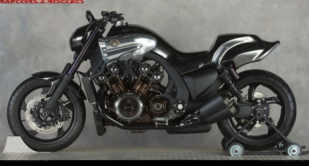 black custom motorcycle