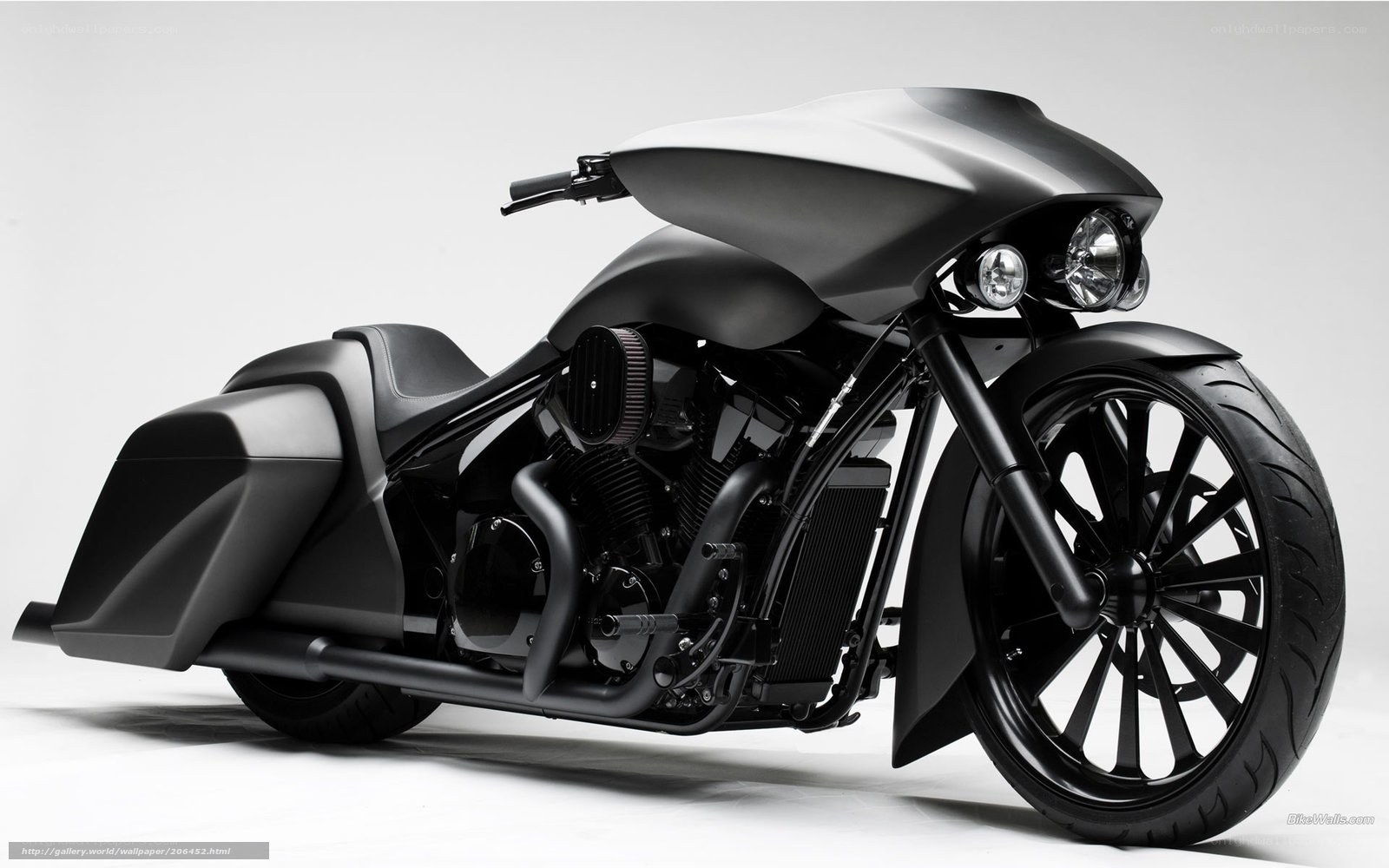 black custom motorcycle