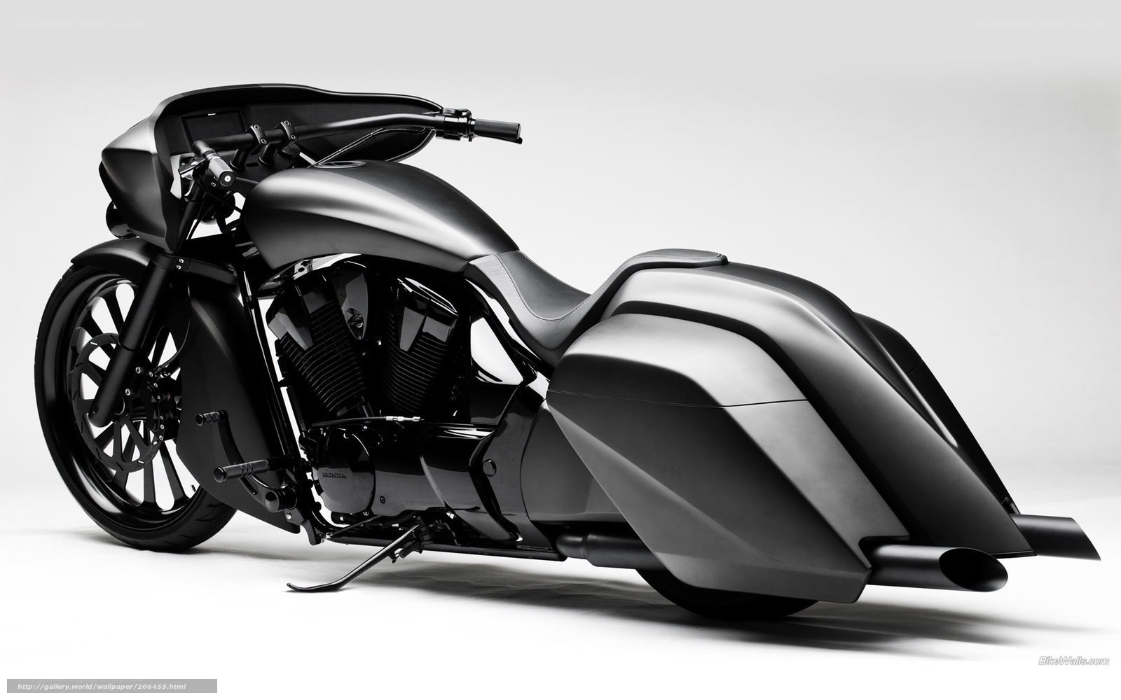 black custom motorcycle