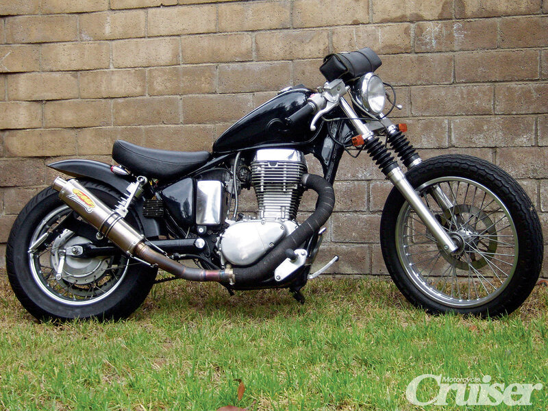 Black Custom Motorcycle — Neutral, Afternoon, Photograph
