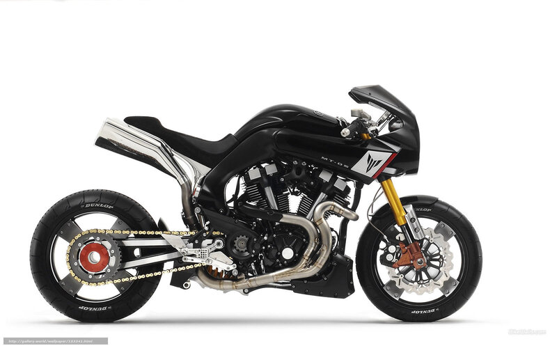 Black Custom Motorcycle — Neutral, Photograph, Exhaust Pipe