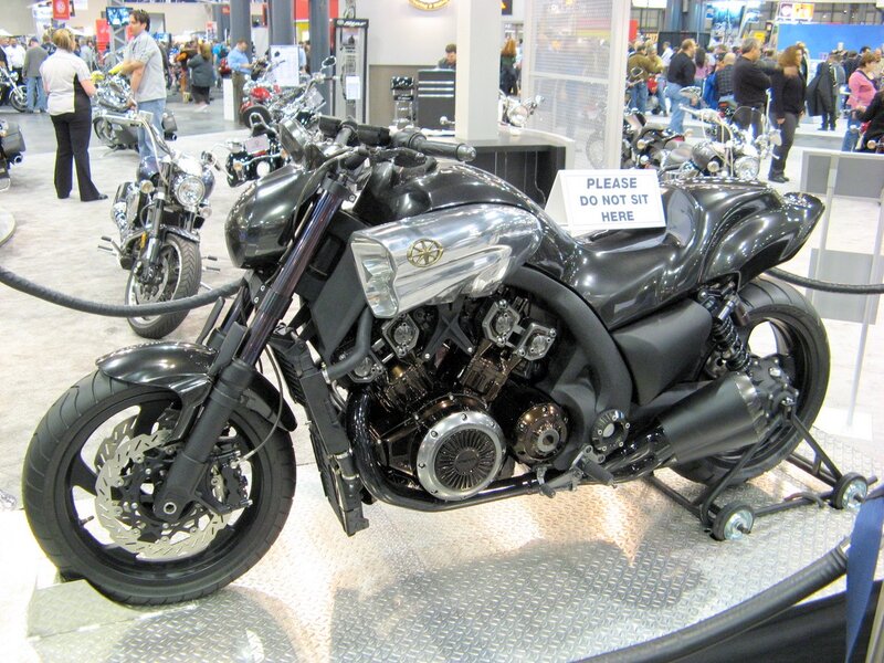 Black Custom Motorcycle — Neutral, Photograph, Exhibition