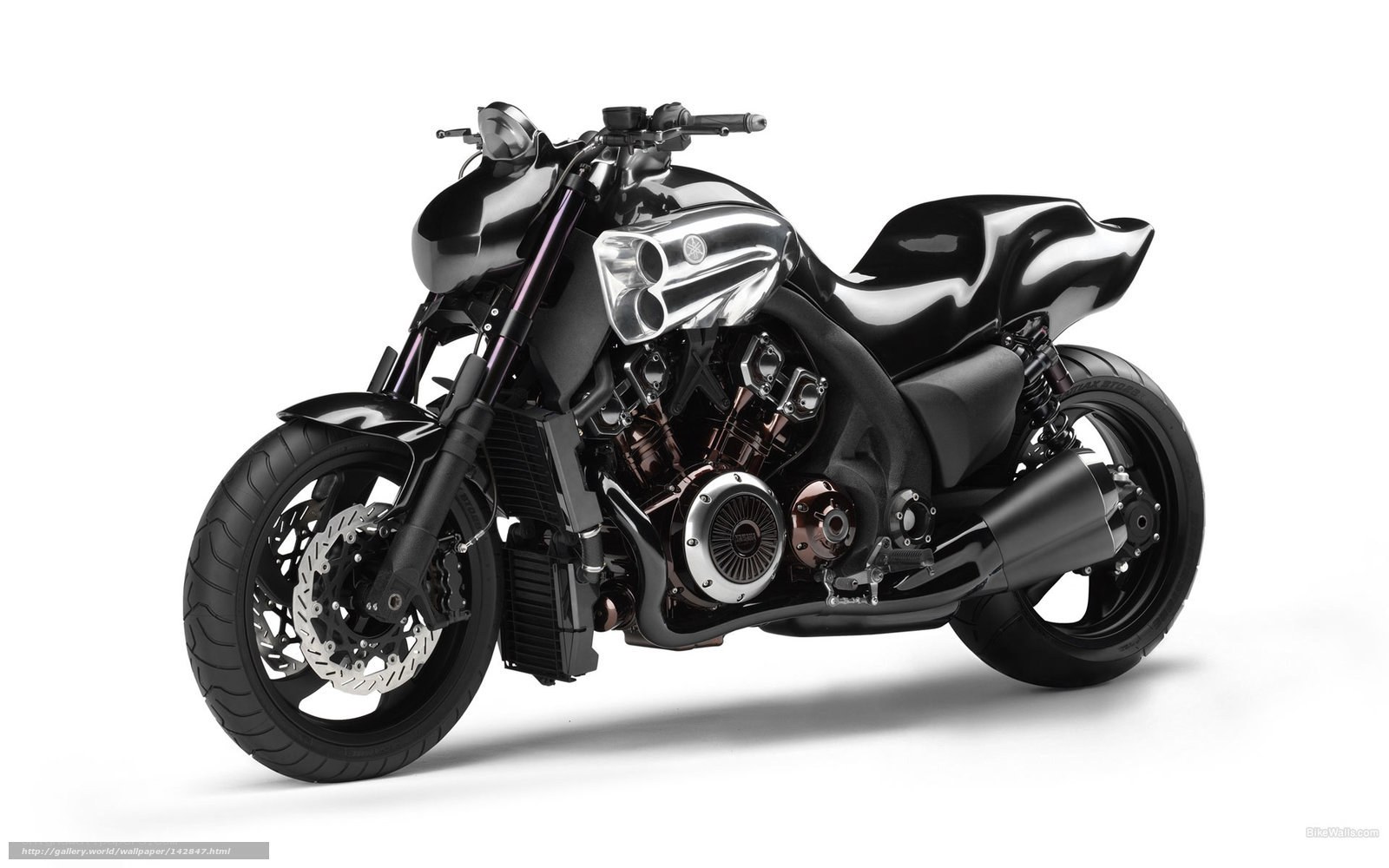black custom motorcycle