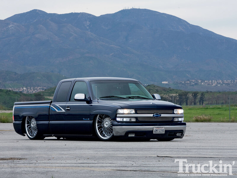 Black Custom Pickup Truck — Calm, Afternoon
