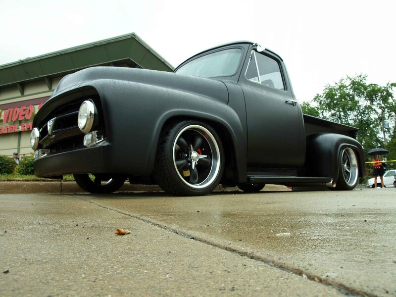 Black Custom Pickup Truck — Calm, Photograph