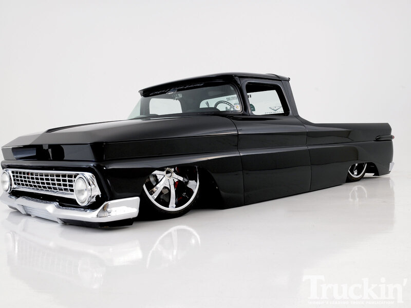 Black Custom Pickup Truck — Clean, Photograph