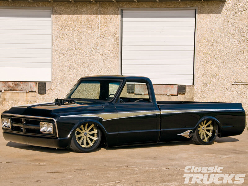 Black Custom Pickup Truck — Dramatic, Afternoon, Photograph