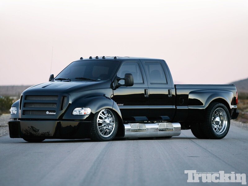 Black Custom Pickup Truck — Dramatic, Sunset, Photograph