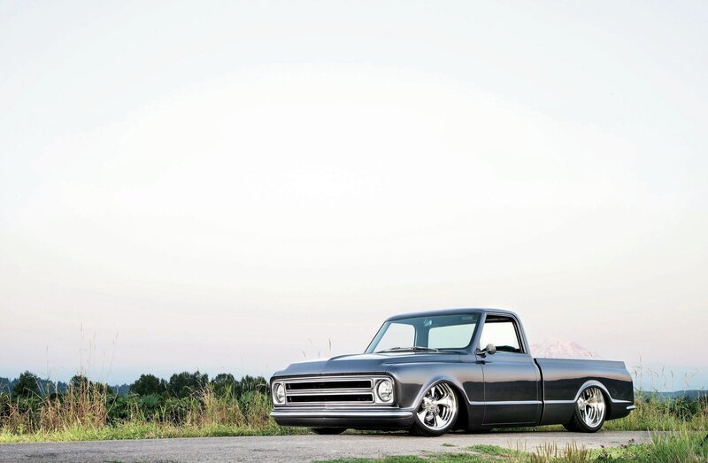 Black Custom Pickup Truck — Gray, Serene