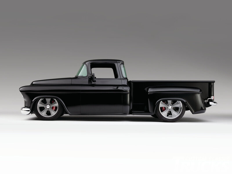 Black Custom Pickup Truck — Neutral, Photograph