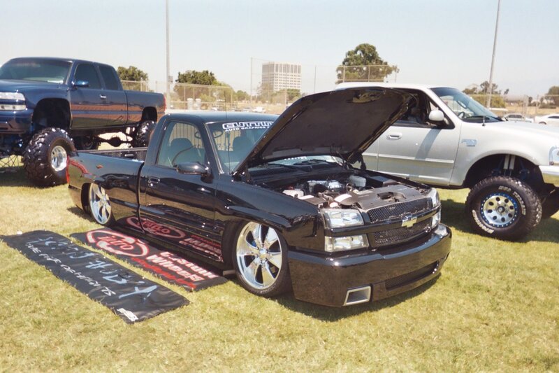 Black Custom Pickup Truck — Outdoor