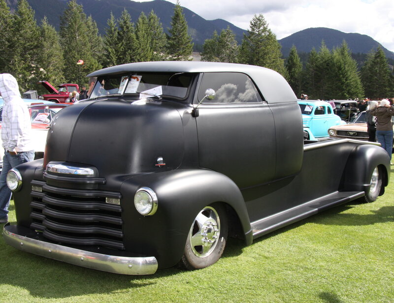 Black Custom Truck — Outdoor