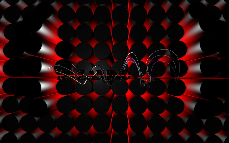Black Cylinders with Red Light