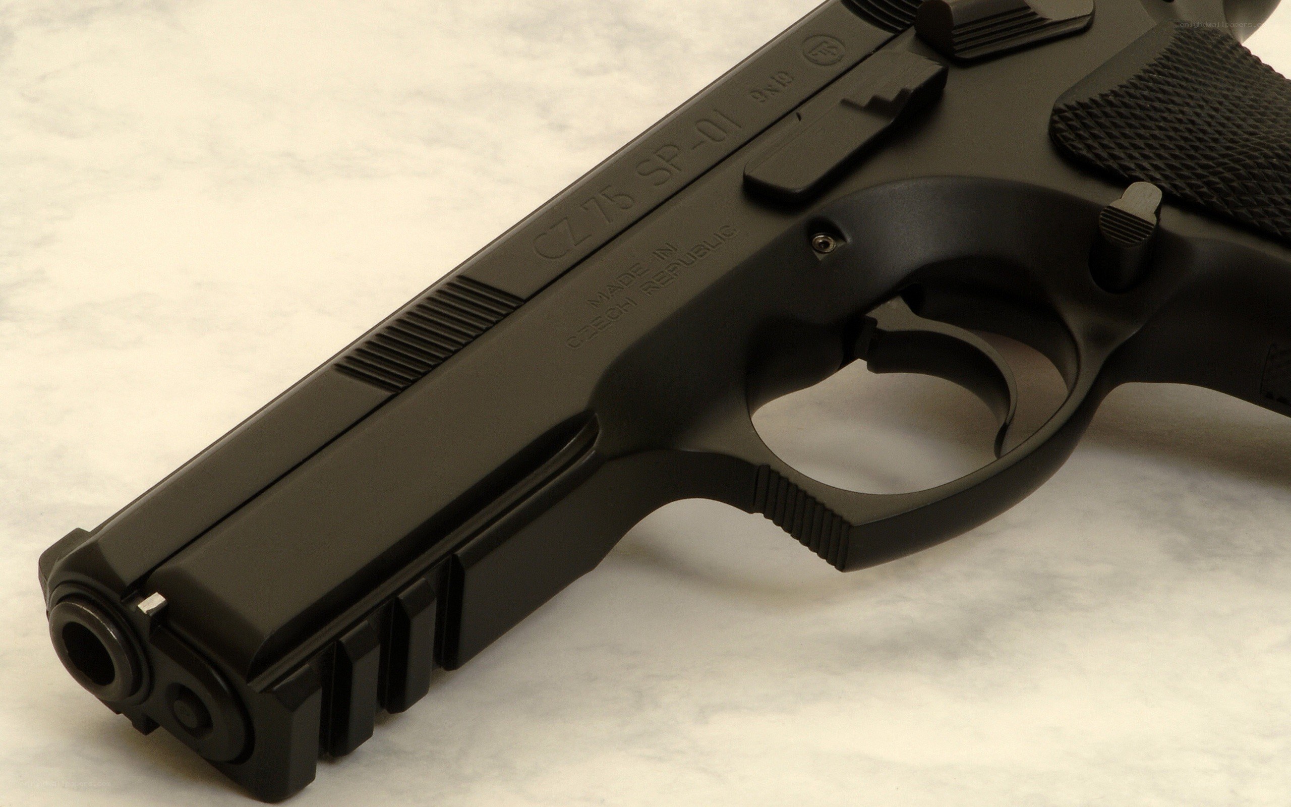 Black CZ-75 SP-01 pistol
