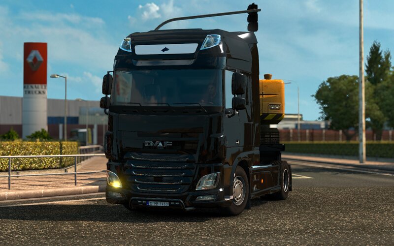 Black DAF Truck