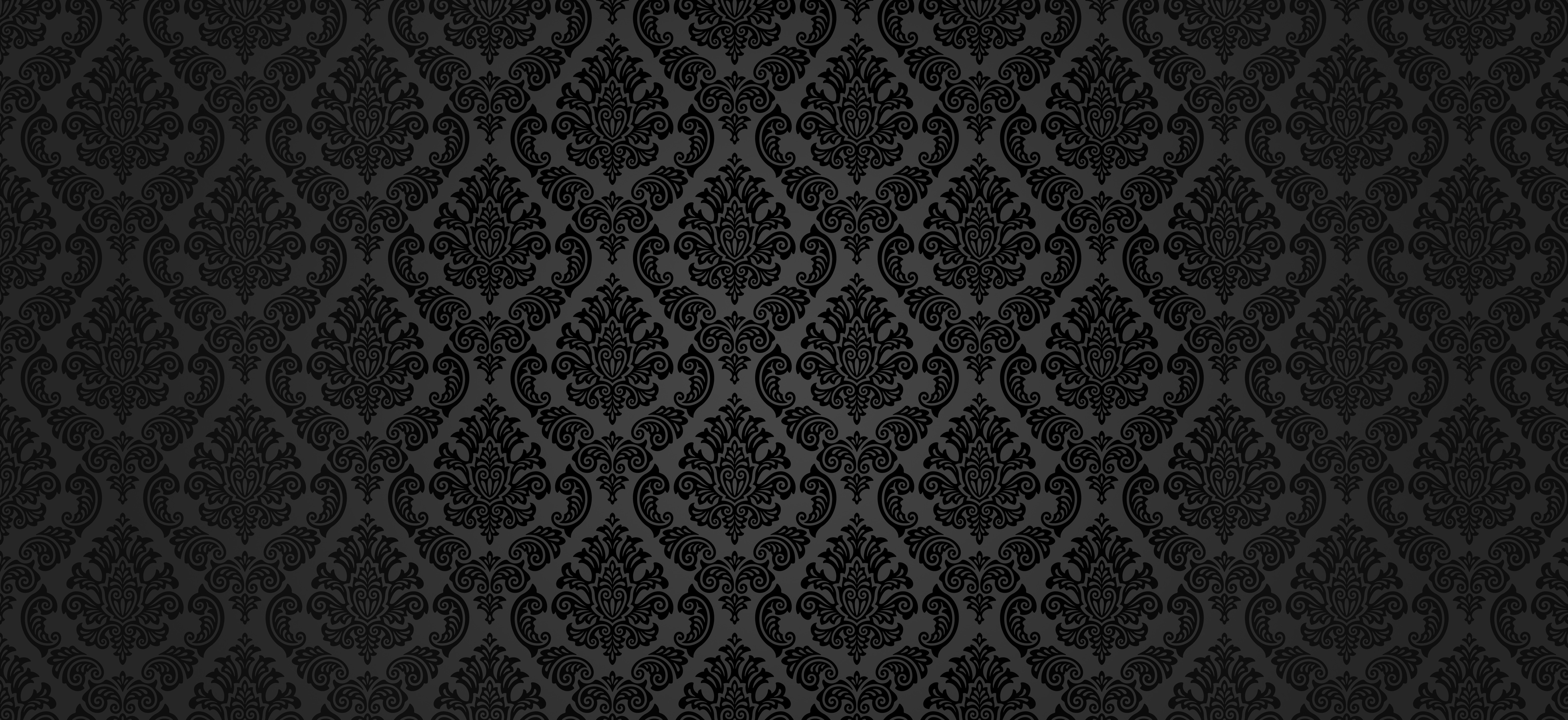 black damask pattern