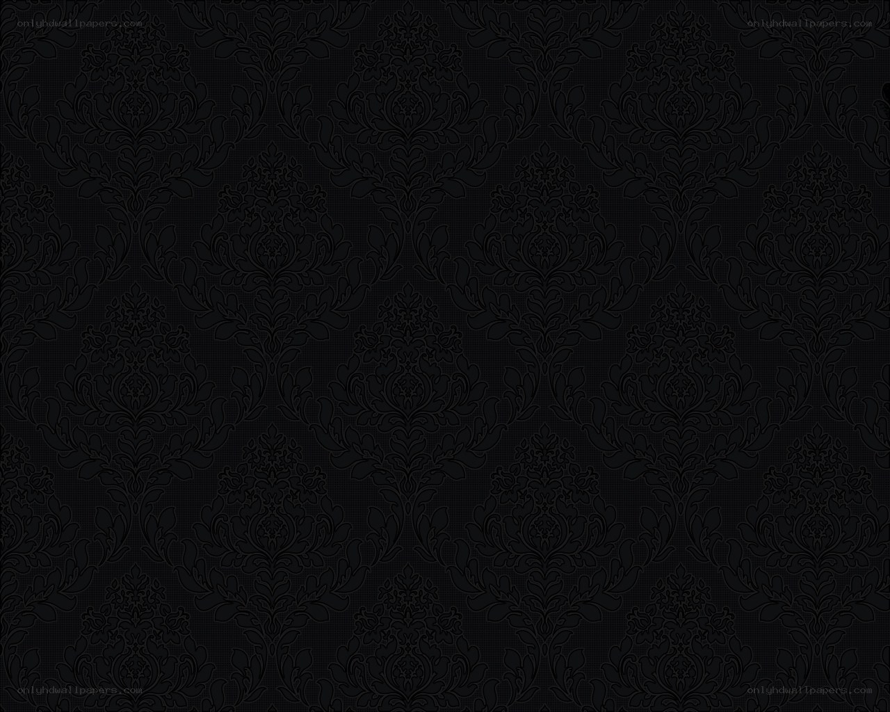 black damask pattern