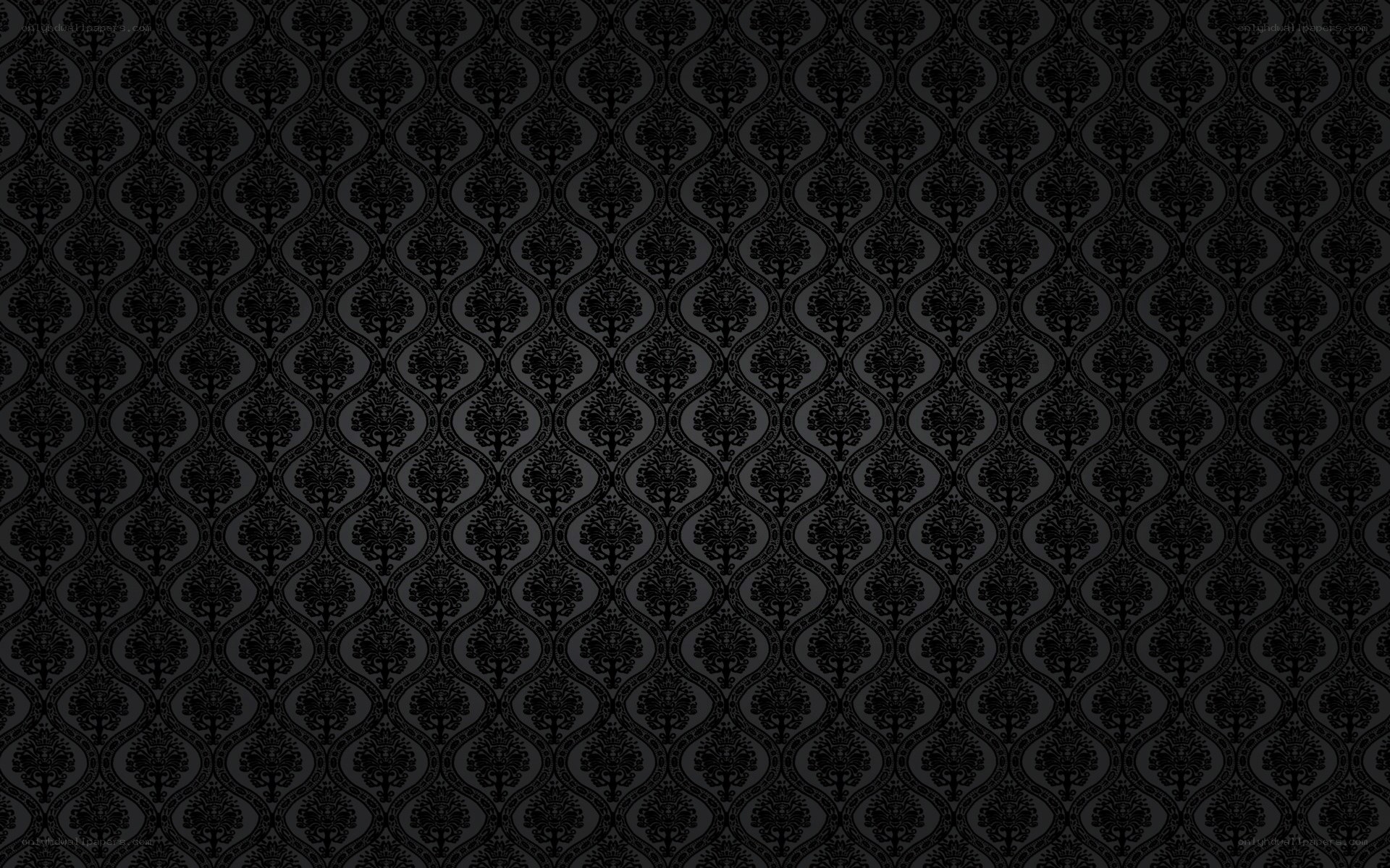 black damask pattern