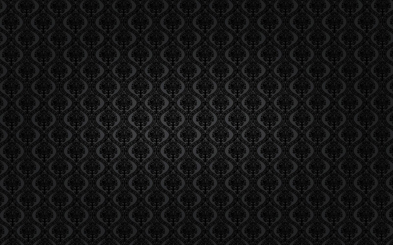 Black Damask Pattern — Dark, Abstract, Design