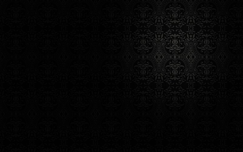 Black Damask Pattern — Dark, Abstract, Gray