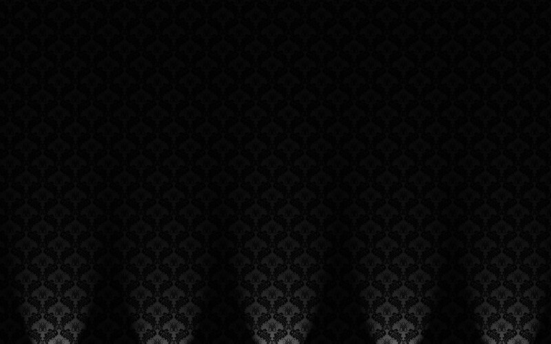 Black Damask Pattern — Dark, Abstract, Shadows