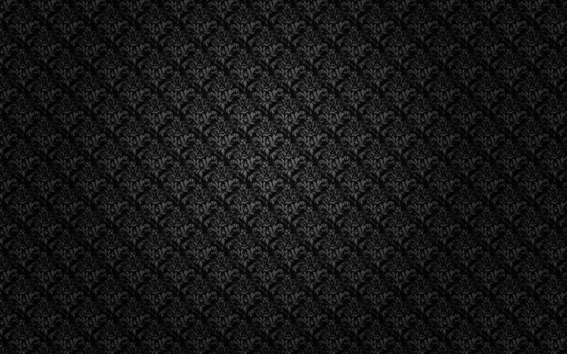 Black Damask Pattern — Dark, Abstract, Texture, Gray