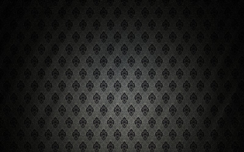 Black Damask Pattern — Dark, Digital Art, Texture