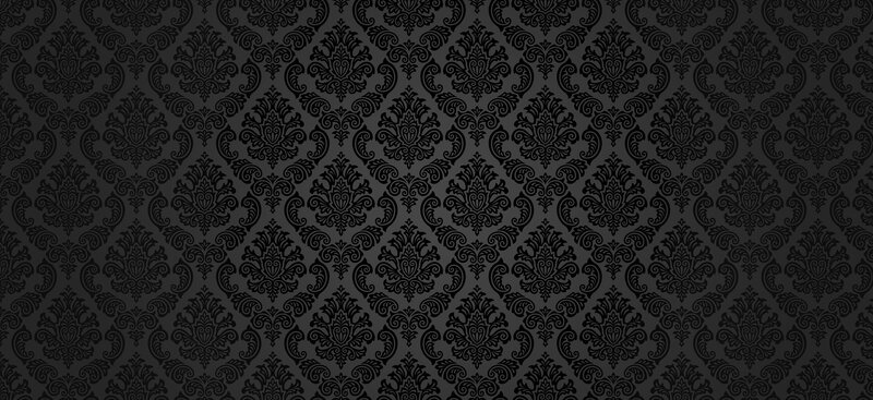 Black Damask Pattern — Ornament