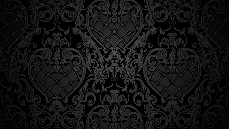 Black Damask Pattern — Ornate