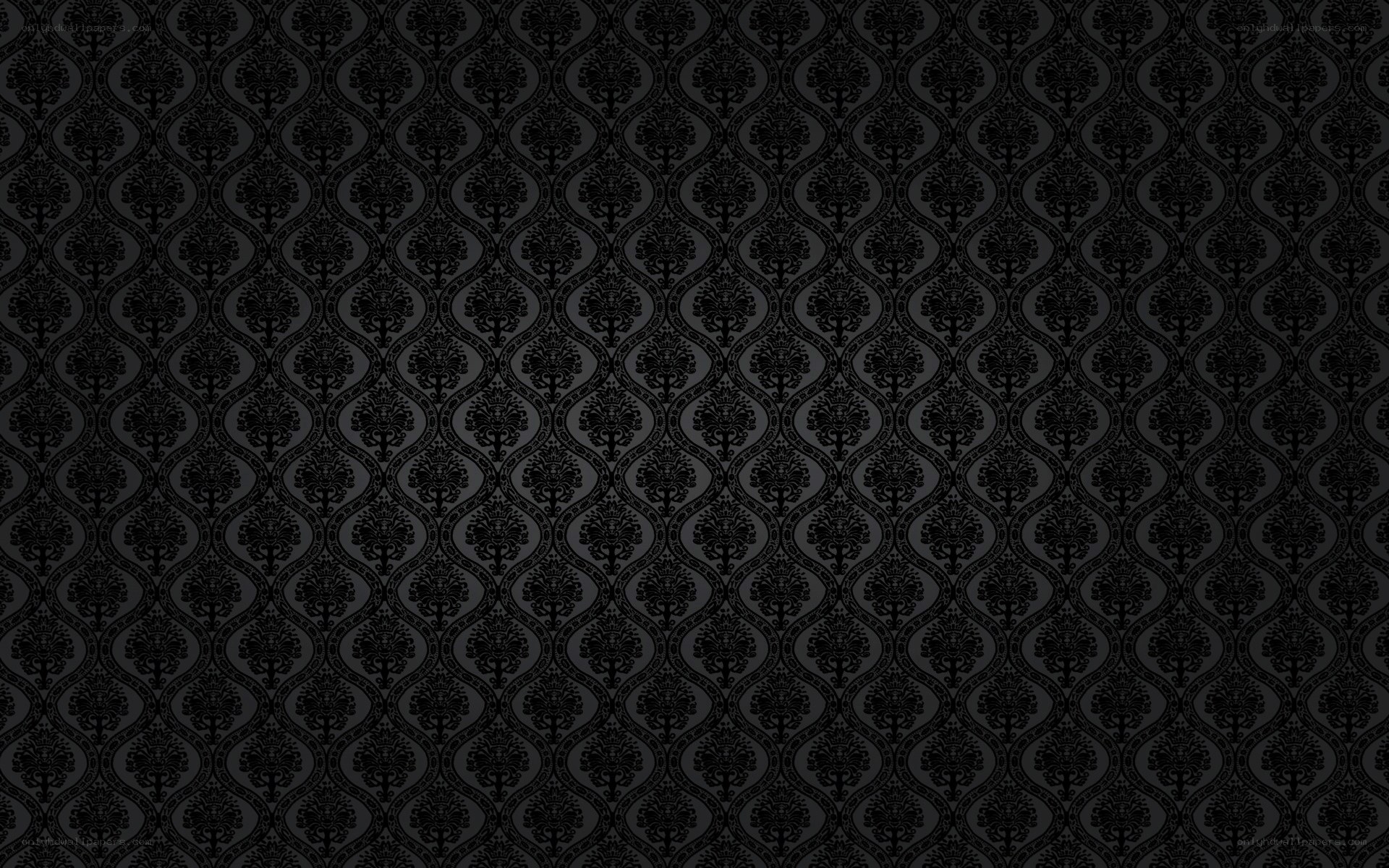 black damask pattern