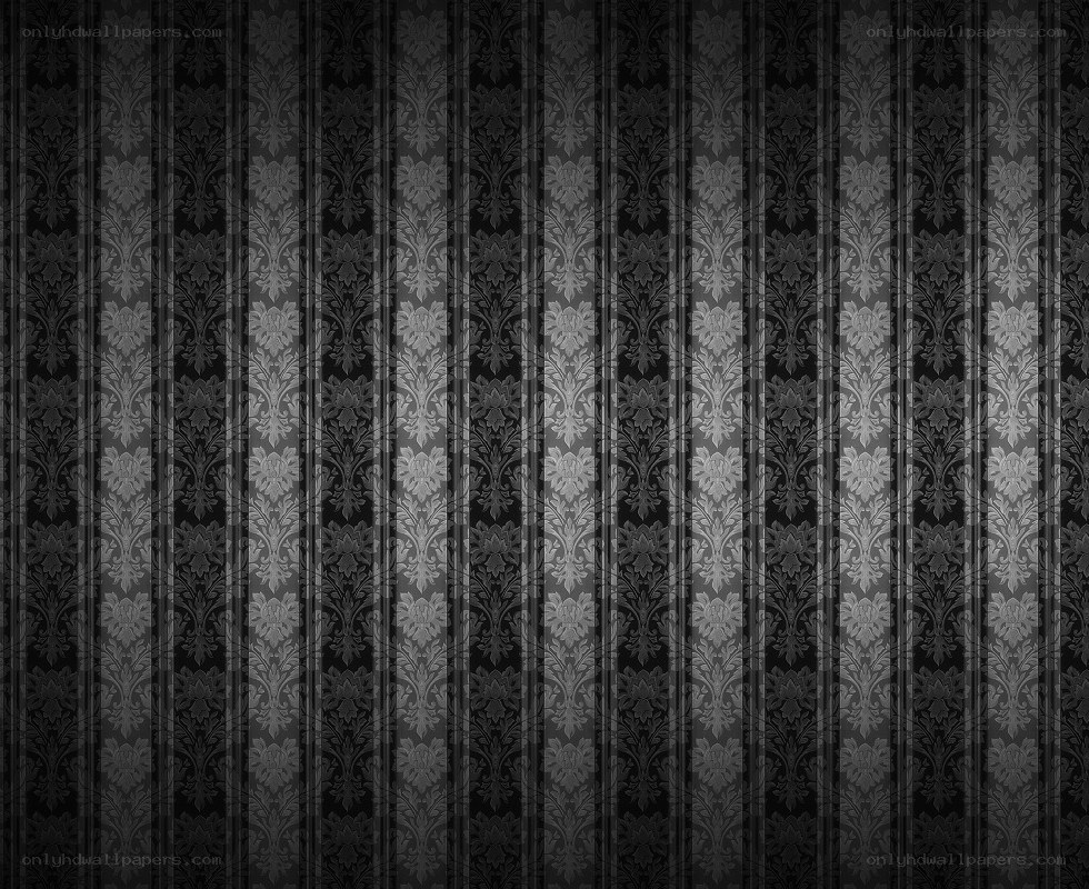 black damask wallpaper pattern