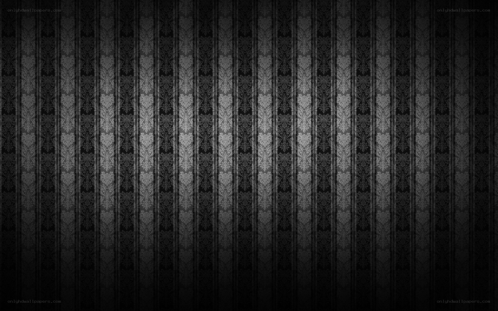 black damask wallpaper pattern