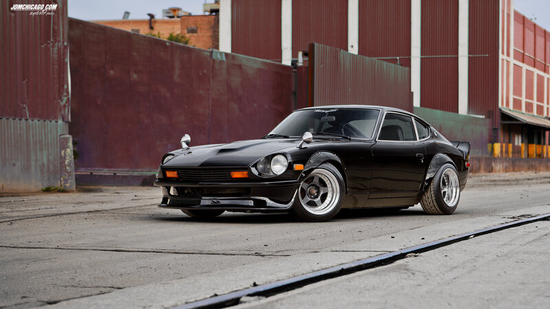 Black Datsun 240z Car